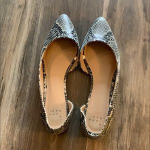 A New Day Snakeskin Skimmer Flat